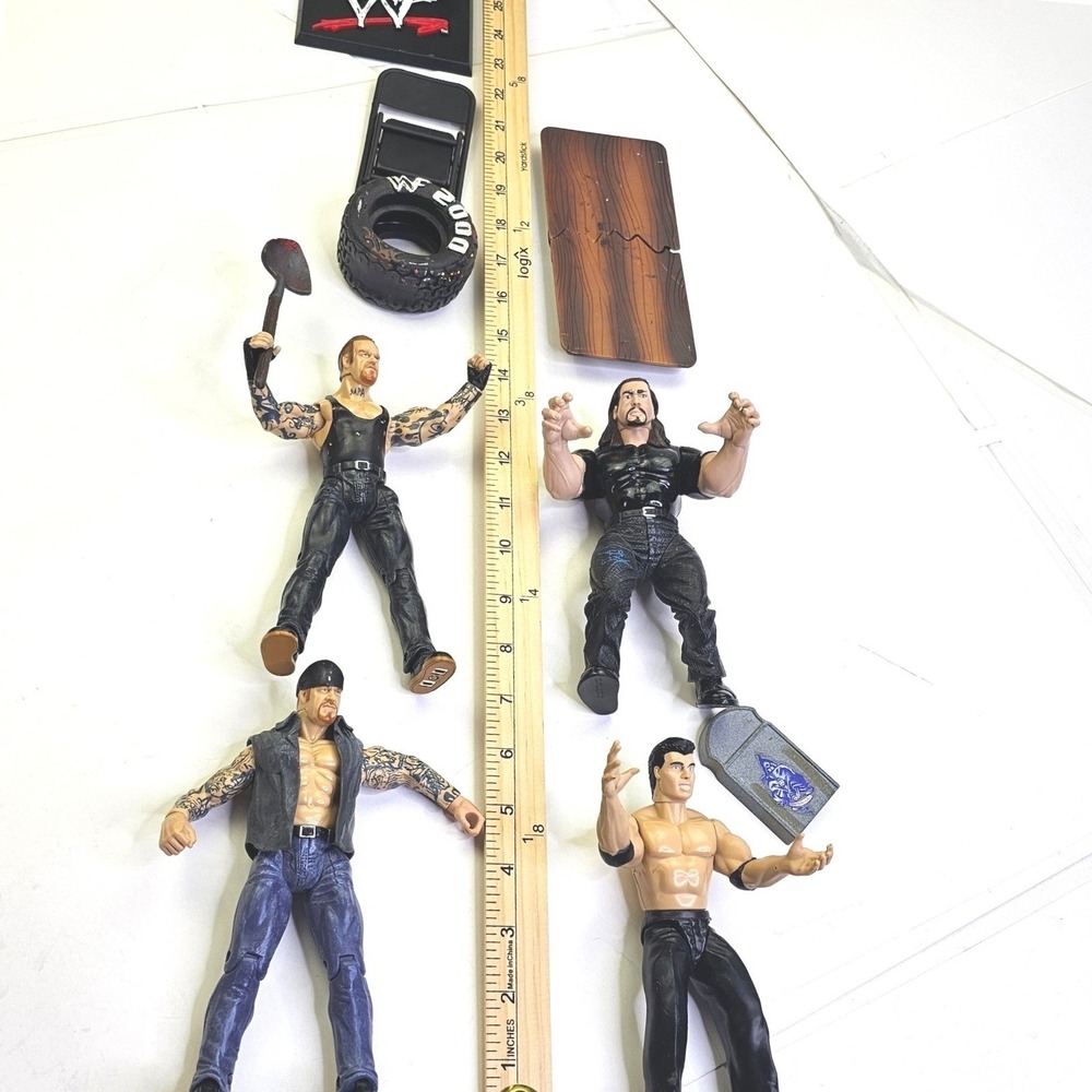 WWE WWF Jakks Pacific Undertaker Shane McMahon Action Figure Lot Accessories - Picture 3 of 7